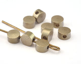 Round cylinder roll 6x3.5mm 1/4"x9/64" Raw Brass OZ54