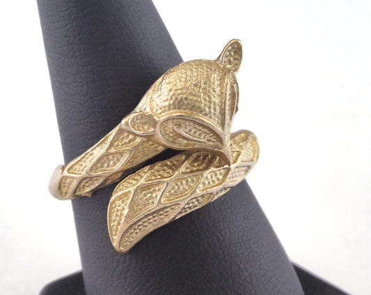 Fox Adjustable Ring Raw brass (17.5mm 7US inner size) OZ2726