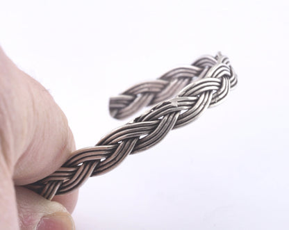 Swirl Bracelet Antique Silver Plated Brass (57mm inner size - Adjustable ) OZ2973