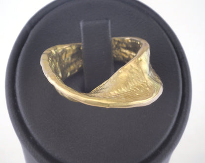 Adjustable Ring Raw brass 34mm (19mm 9US inner size) OZ2745