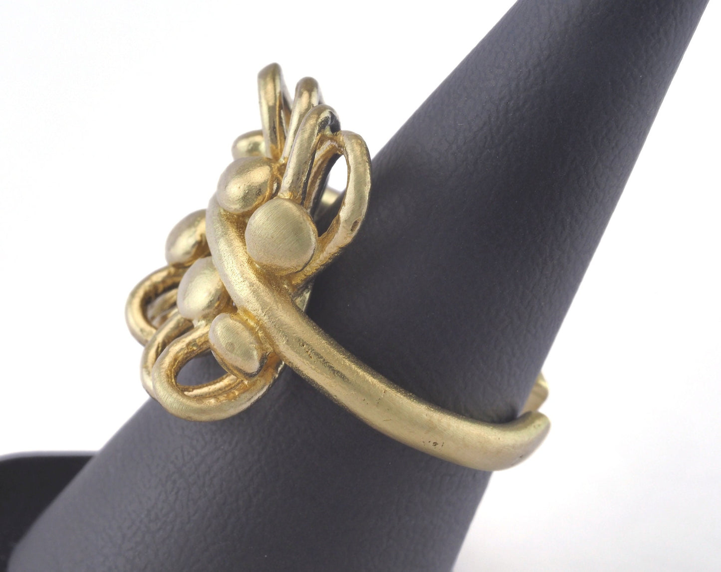 Adjustable Ring Raw brass (18mm 7.5US inner size) OZ2749