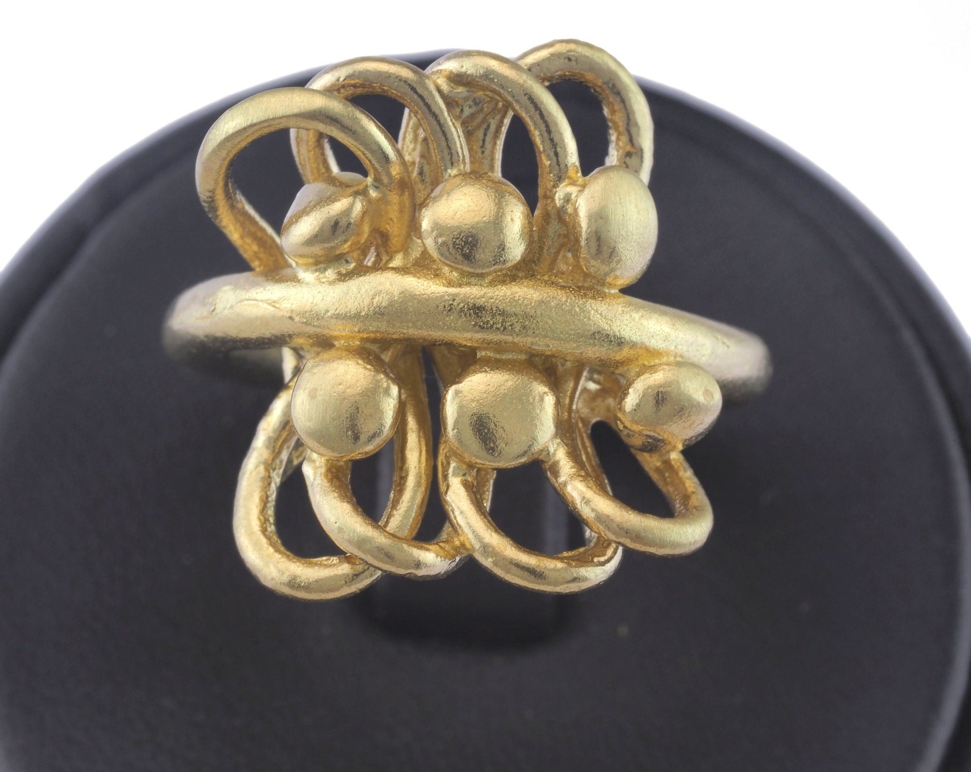 Adjustable Ring Raw brass (18mm 7.5US inner size) OZ2749