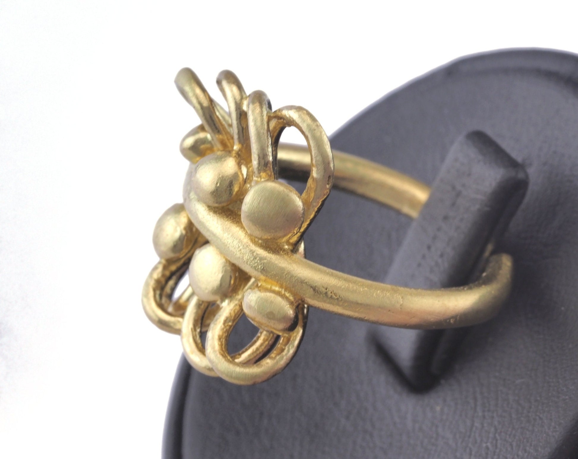 Adjustable Ring Raw brass (18mm 7.5US inner size) OZ2749