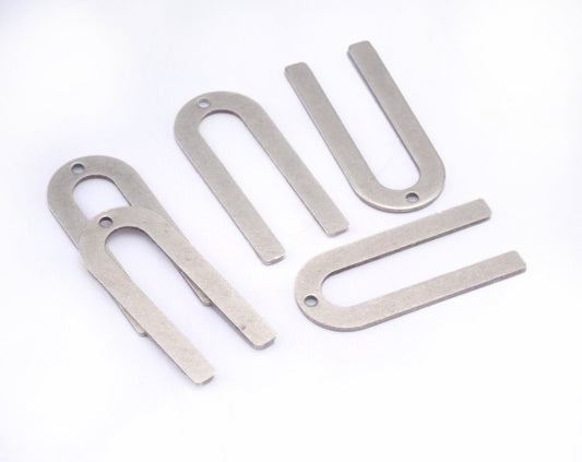 Magnet shape semi circle 30x13x0.8mm antique silver plated brass findings scs OZ2909-140