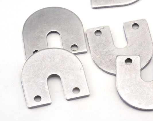 Magnet shape semi circle 15x15x0.8mm antique silver plated brass findings scs oz2788-120