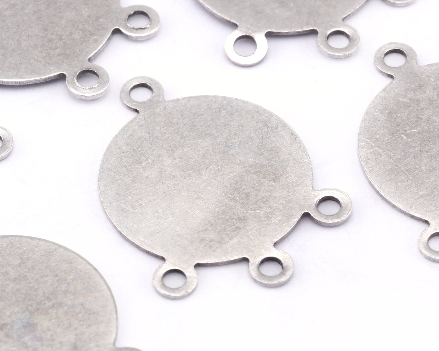 Circle antique silver plated brass 23x21mm connector charms , findings earring oz2792R-103