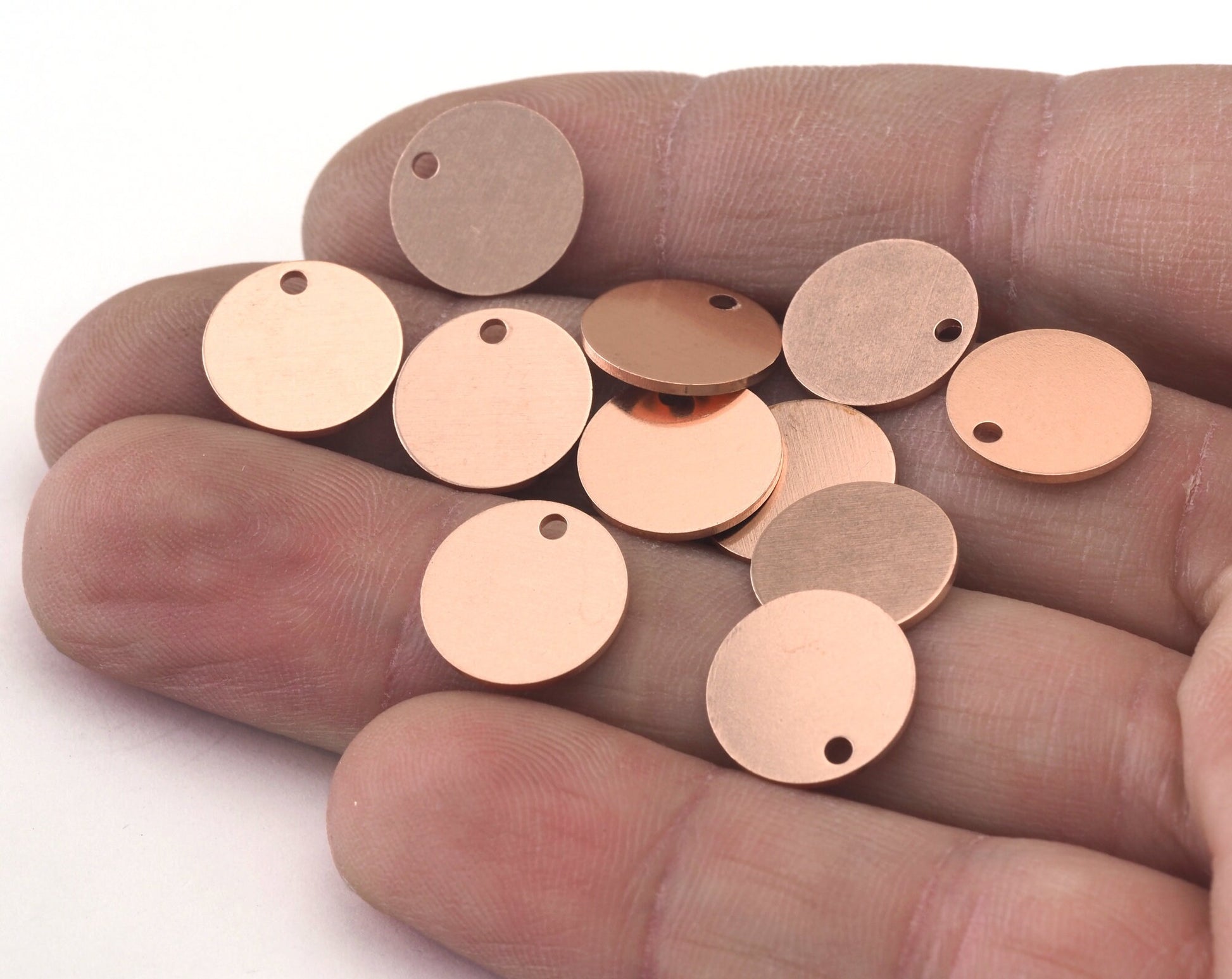 Coin Round Disc 12mm Stamping blank tag shape Raw copper OZ3037-80