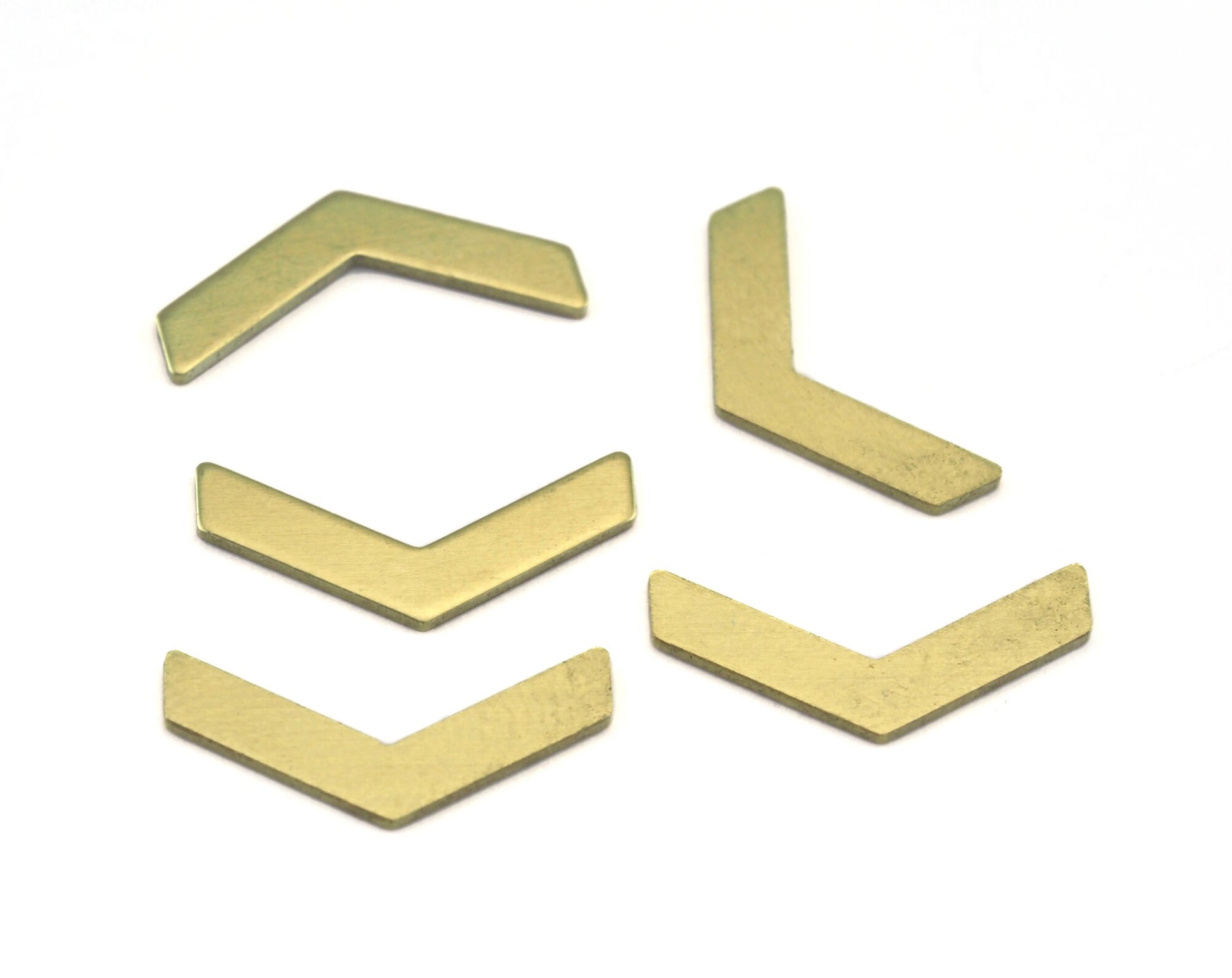 Geometric Chevron Charms Raw Brass Findings 9x19mm 0.8mm thickness Findings OZ3055-55