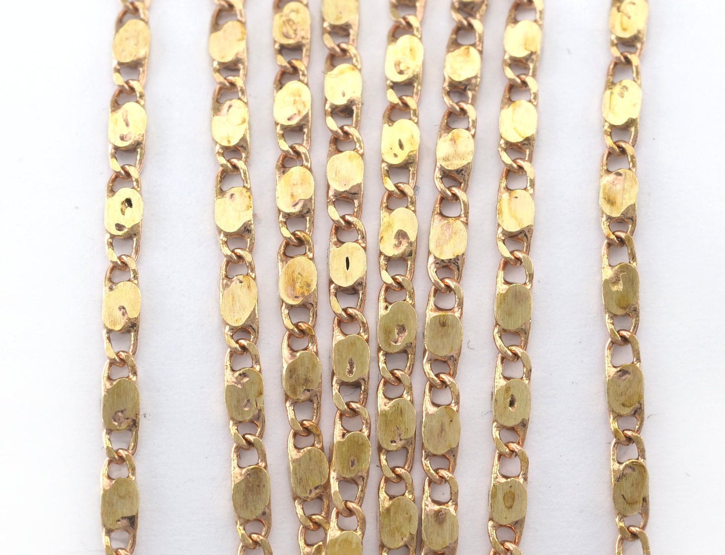 Soldered disc chain Raw Brass 1.7mm Z155