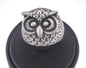Owl Ring Adjustable Antique Silver Plated Brass 1 Pc. (20mm 10.5US inner size) OZ2870