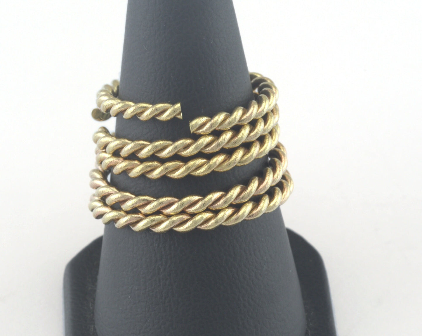 stacking ring, circle ring, Round ring knuckle ring, raw brass adjustable Swirl 21x2mm (hole 17mm 6.5US 54 ) 3090