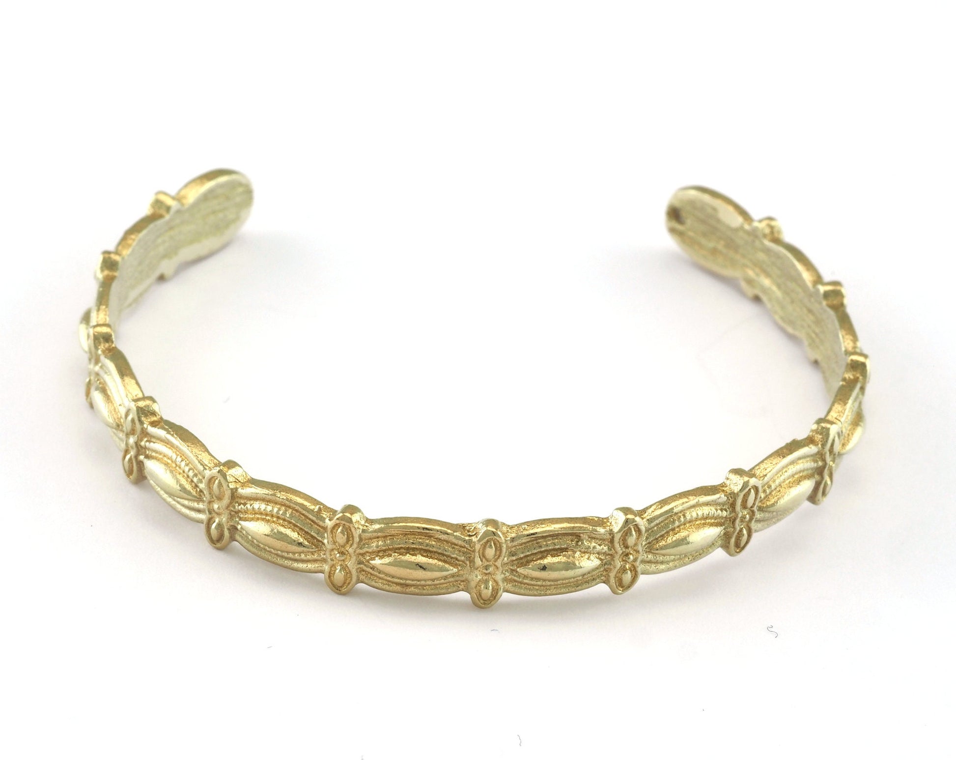 Cuff Bracelet Raw Brass (55mm inner size - Adjustable ) OZ3166