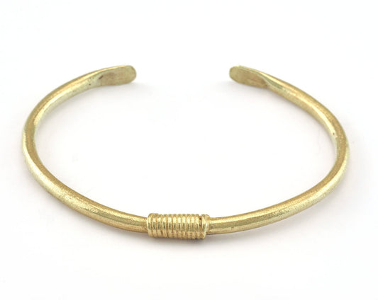 Bracelet Raw Brass (64mm inner size - Adjustable ) OZ3171