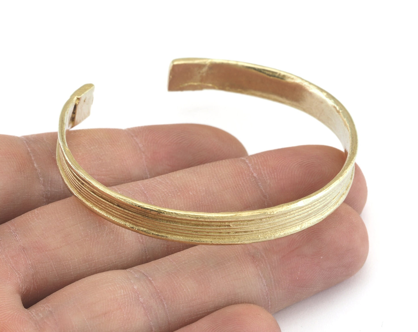 Bracelet Raw Brass Adjustable (65mm inner size - Adjustable ) OZ3179