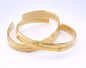 Bracelet Shiny Gold Plated Brass 1 pc. (64mm inner size - Adjustable ) OZ2968