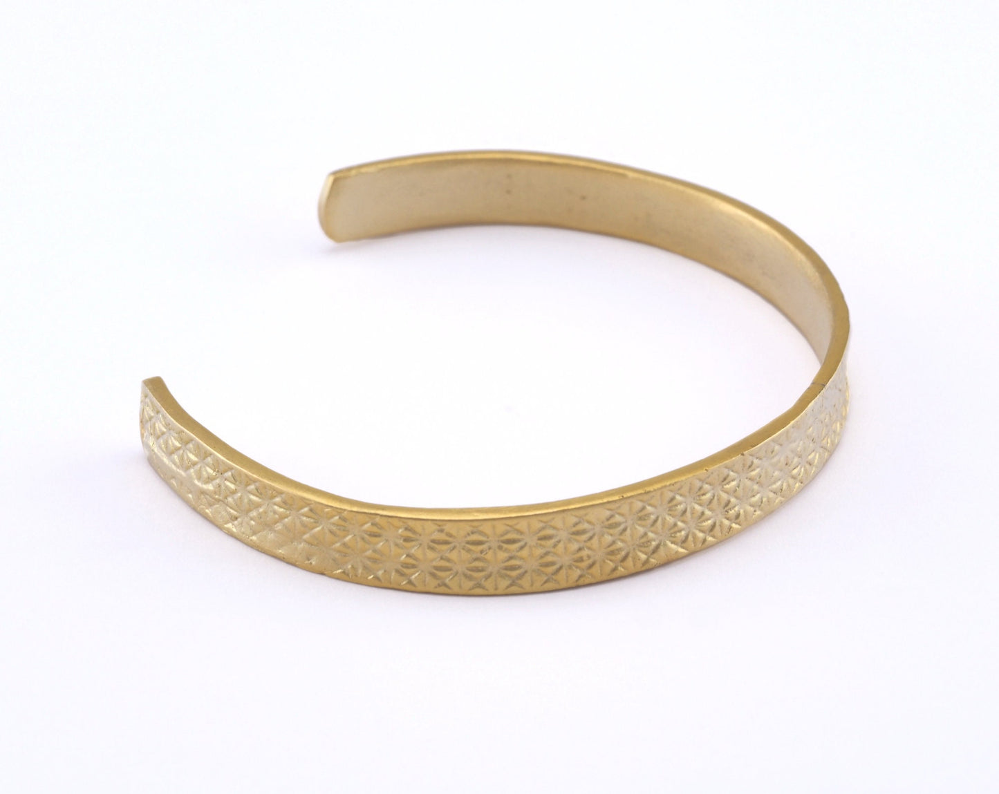 Swirl Bracelet Matte Gold Plated Brass 1 pc. (57mm inner size - Adjustable ) OZ2974