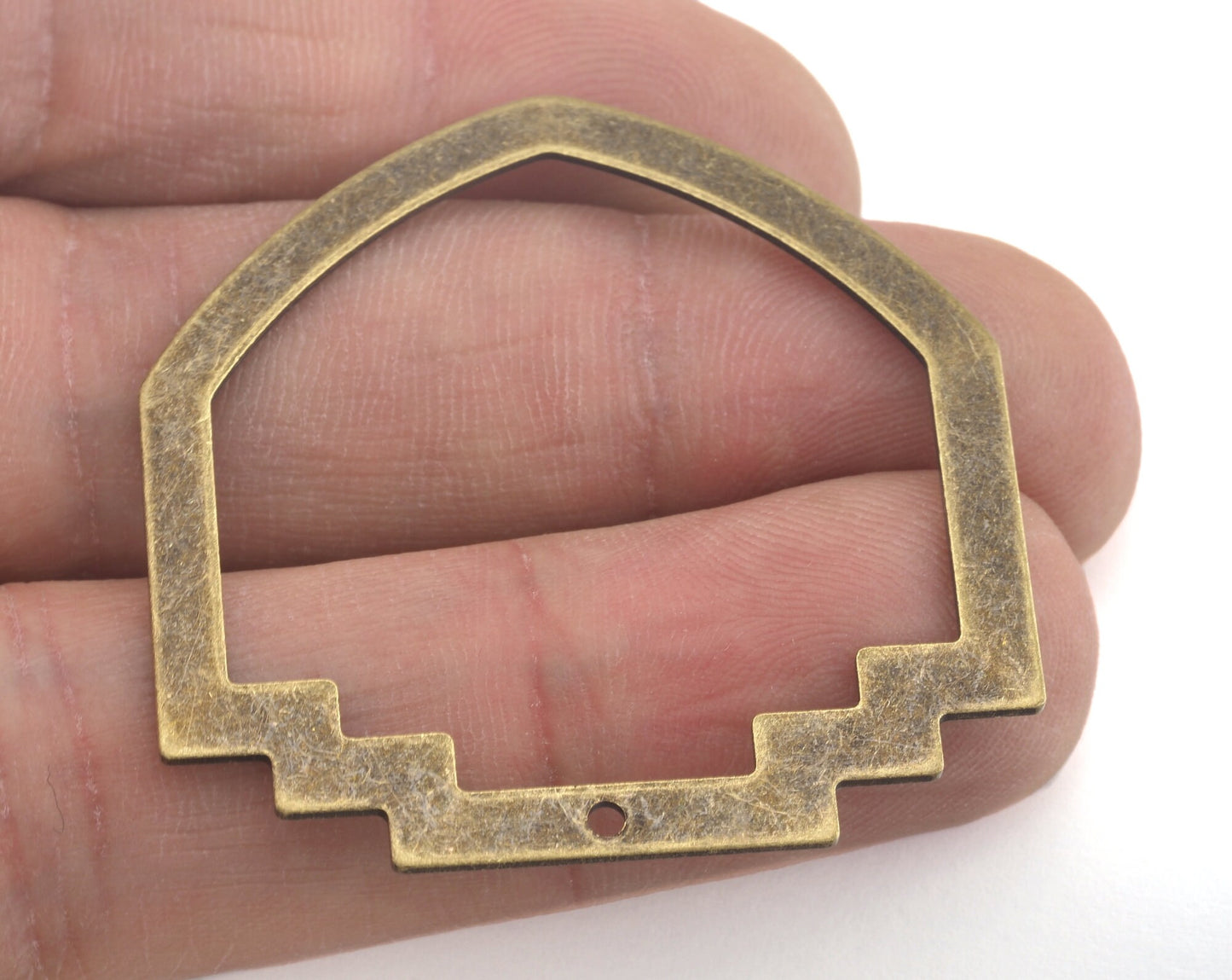 Geometric (Optional holes) Charms Antique Bronze Plated Brass 40x40mm 0.8mm thickness Findings OZ3113-280