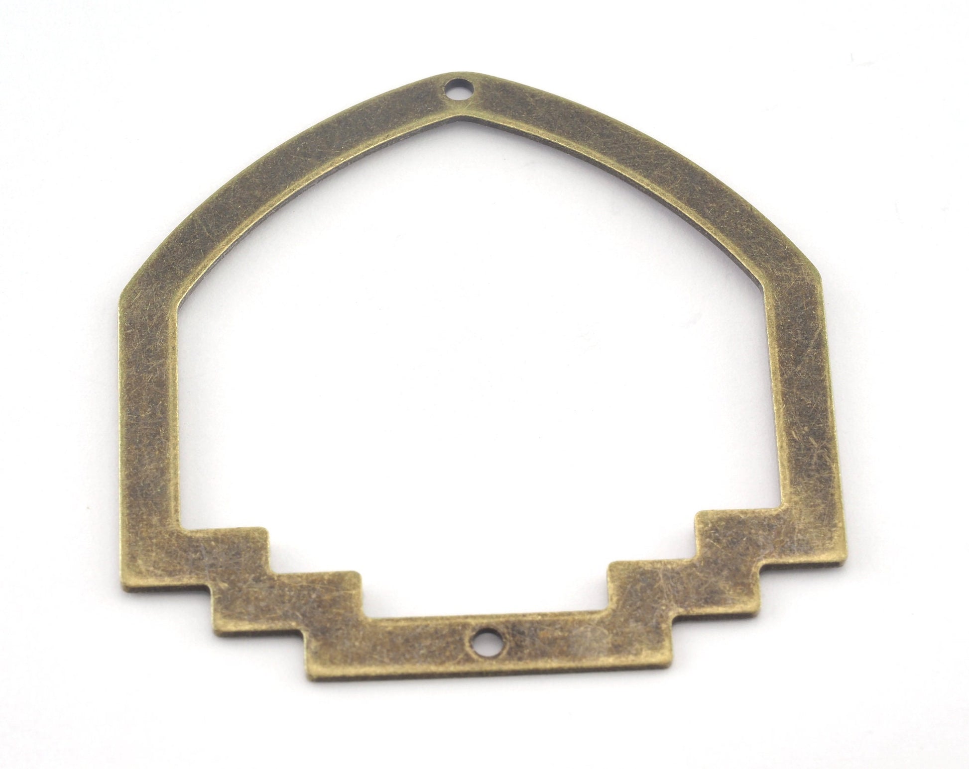 Geometric Connector (Optional holes) Charms Antique Bronze Plated Brass 40x40mm 0.8mm thickness Findings OZ3110-280