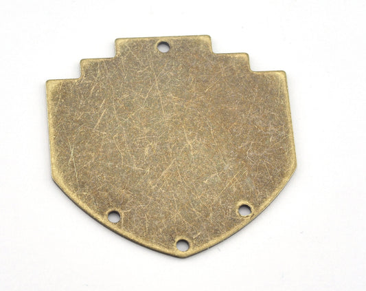 Geometric Blanks Tag Connector (Optional holes) Charms Antique Bronze Plated Brass 33x33mm 0.8mm thickness Findings OZ3141-570