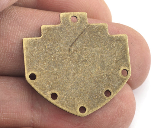 Geometric Stamping Blanks Connector (Optional holes) Charms Antique Bronze Plated Brass 26x26mm 0.8mm thickness Findings OZ3139-330