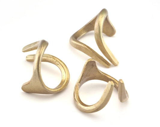 Adjustable Ring Raw brass (19mm 9US inner size) Oz2989 ring23