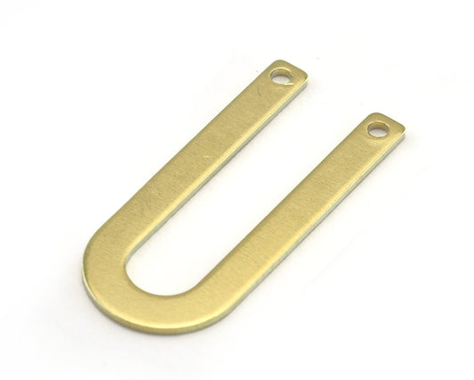 Magnet shape semi circle 30x13x0.8mm raw brass findings scs OZ2795-140