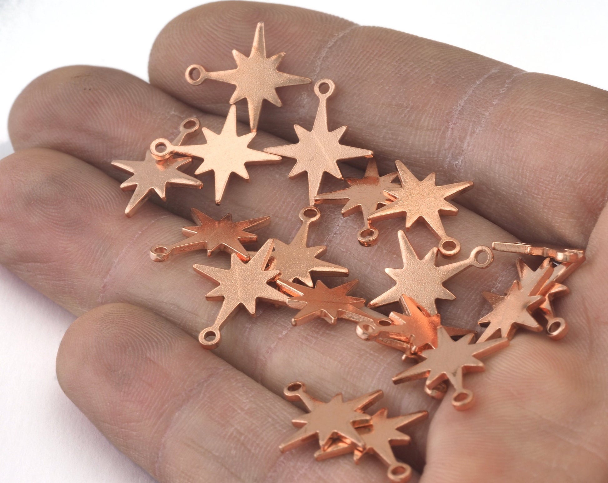 Copper North Star 17mm Charms ,Findings 2954-56