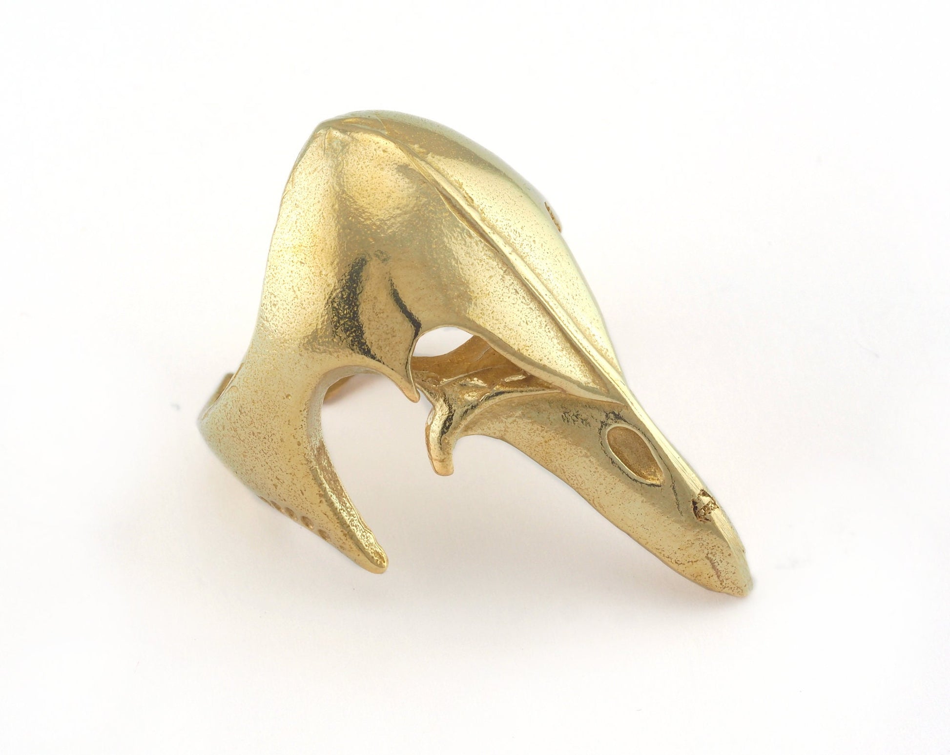 Eagle Ring Adjustable Raw Brass (21mm 11.5US inner size) OZ2890