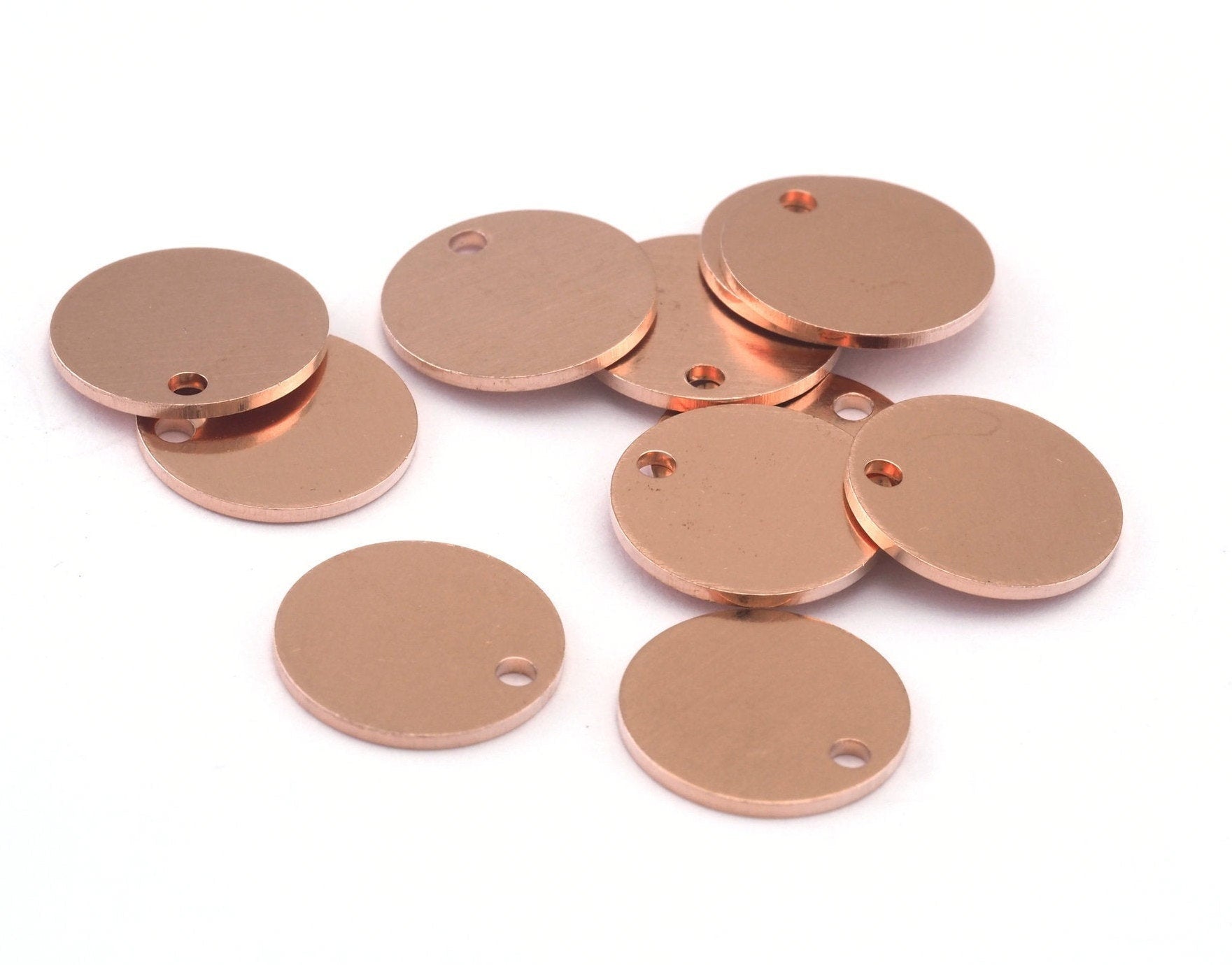 Coin Round Disc 12mm Stamping blank tag shape Raw copper OZ3037-80