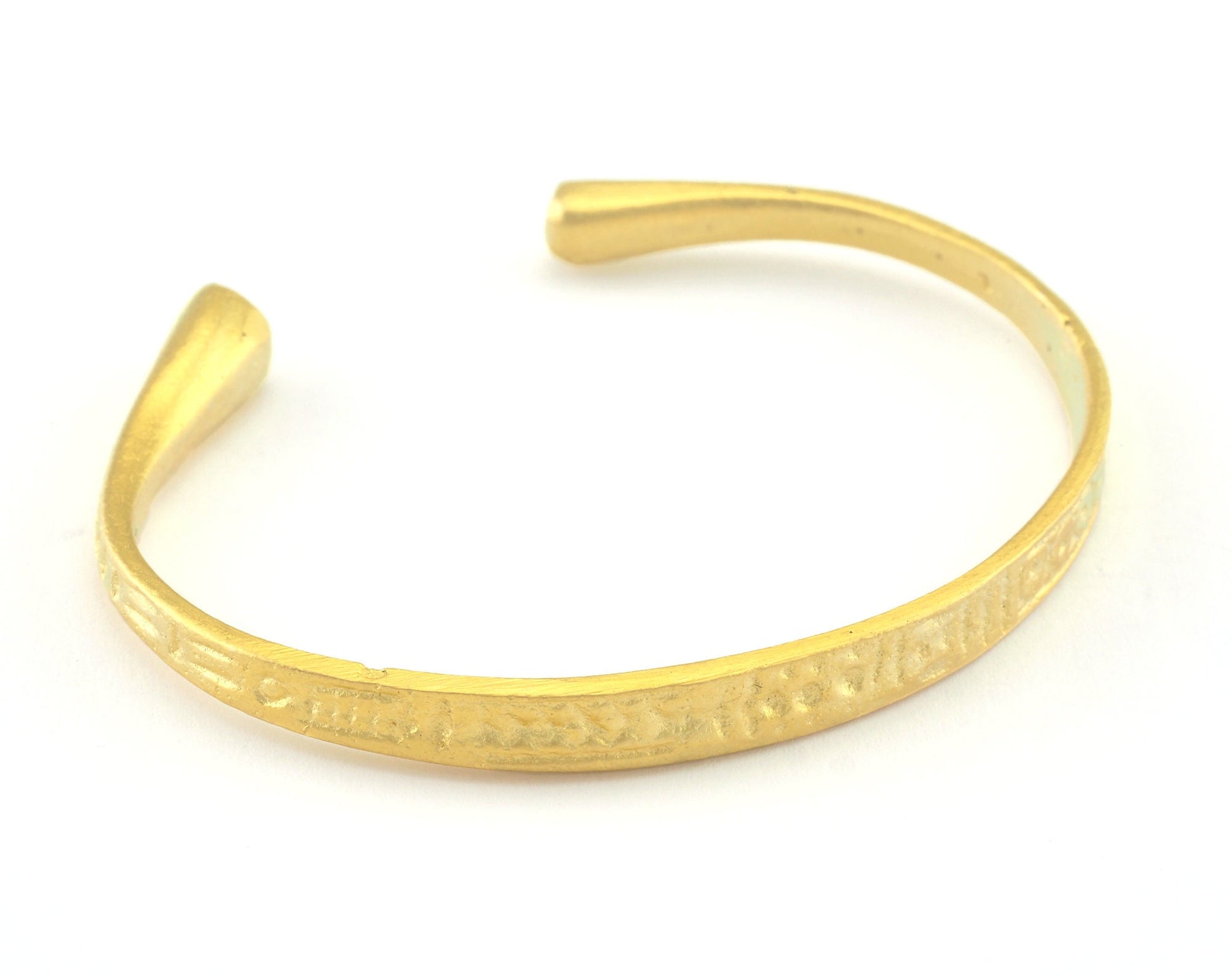 Bracelet Old symbols Adjustable Matte Gold Plated Brass (55 mm inner size - Adjustable ) OZ3178
