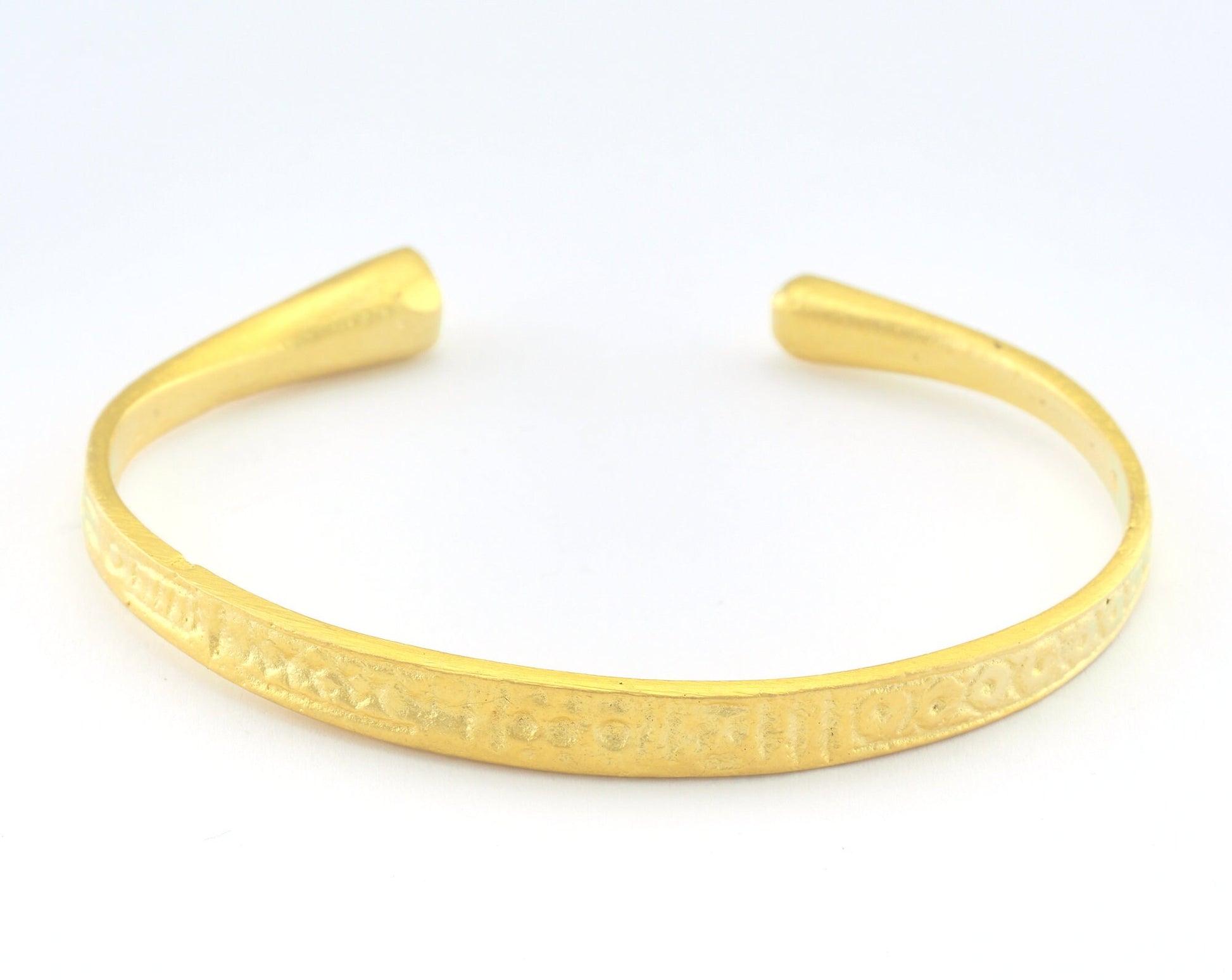 Bracelet Old symbols Adjustable Matte Gold Plated Brass (55 mm inner size - Adjustable ) OZ3178