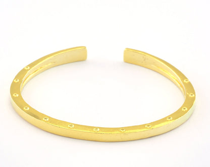 Bracelet Shiny Gold Plated Brass Adjustable (61mm inner size - Adjustable ) OZ3177