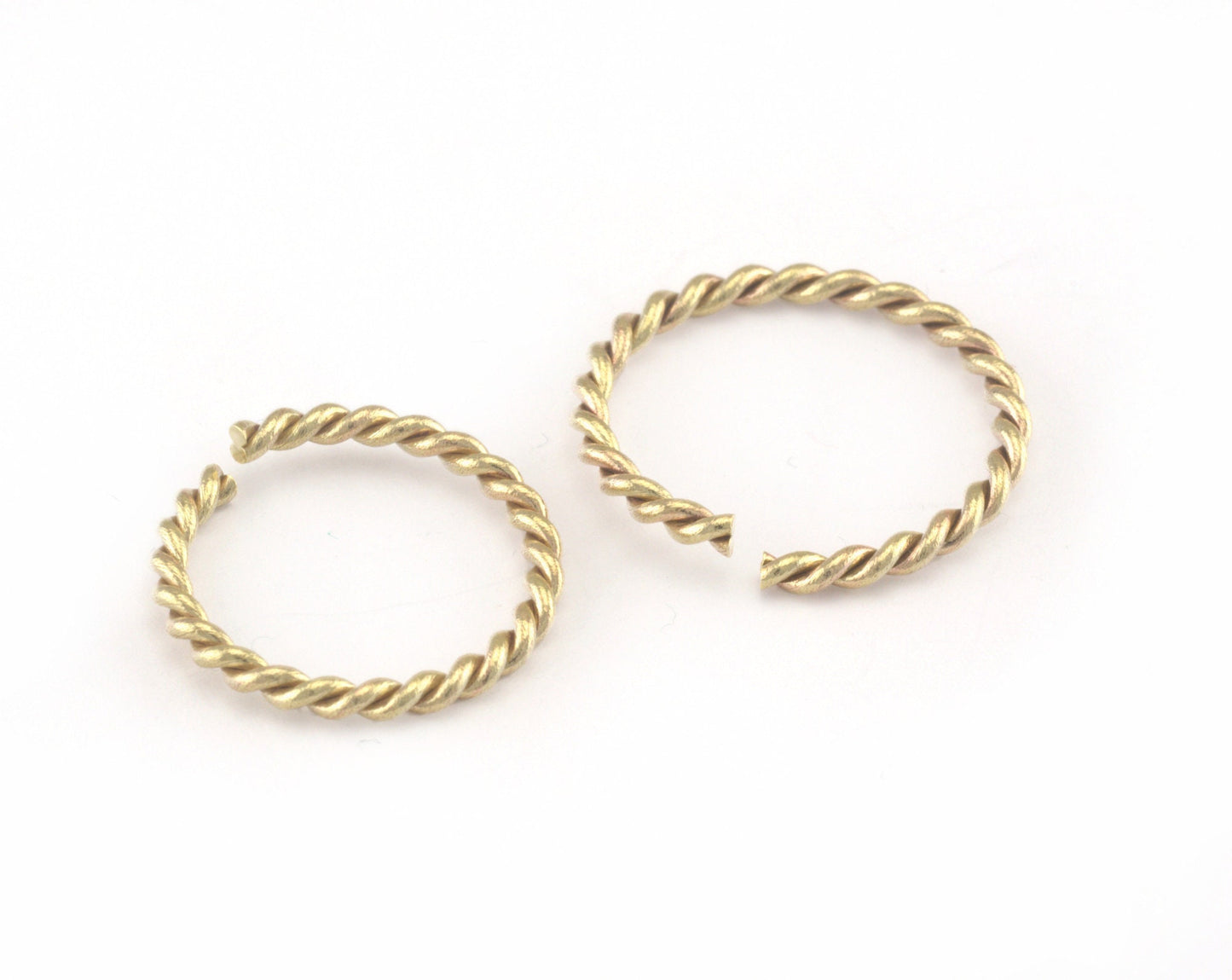 stacking ring, circle ring, Round ring knuckle ring, raw brass adjustable Swirl 24x1.5mm (hole 21mm 11.5US 66 ) 3236