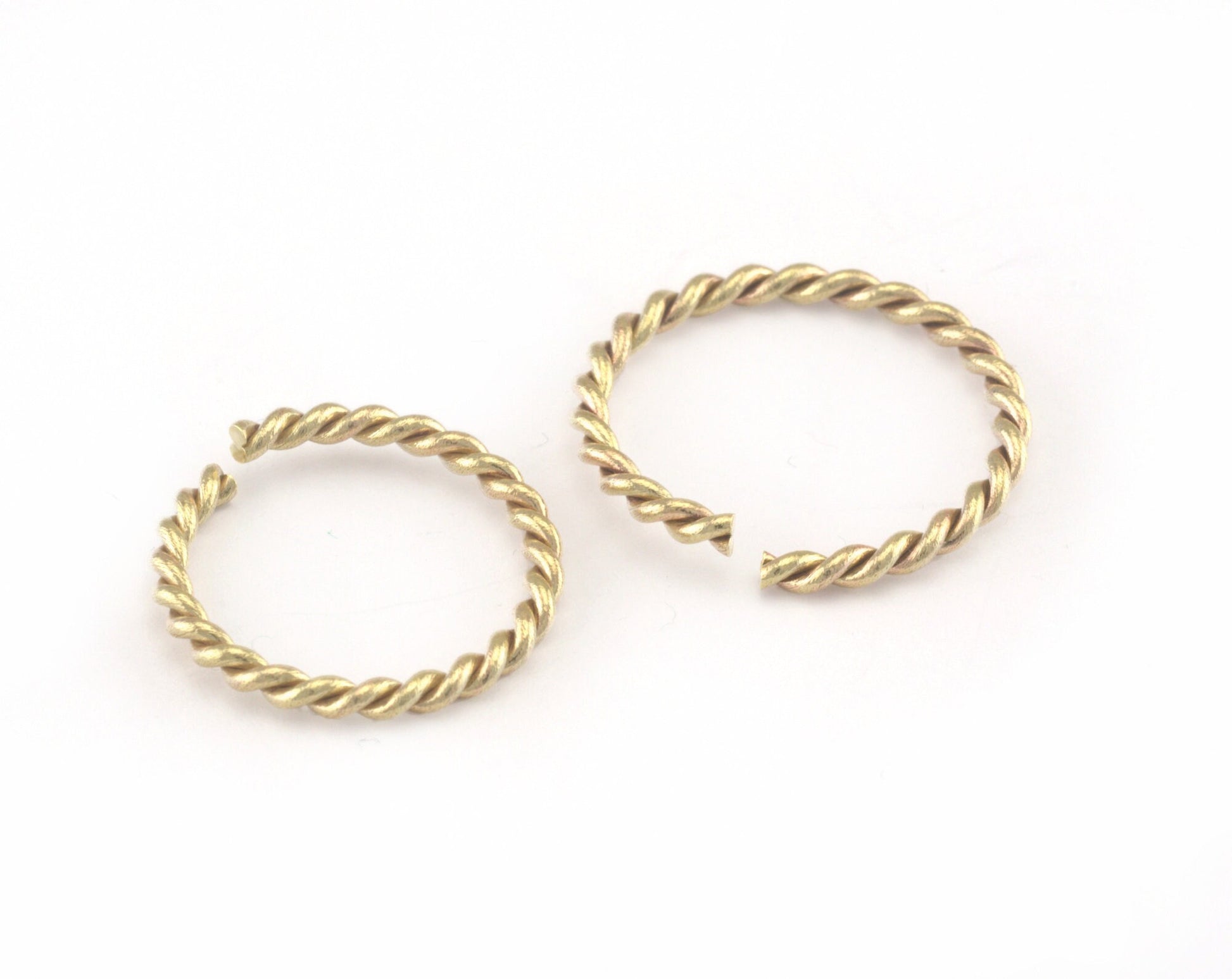 stacking ring, circle ring, Round ring knuckle ring, raw brass adjustable Swirl 21.5x1.5mm (hole 18.5mm 8.5US 58 ) 3233