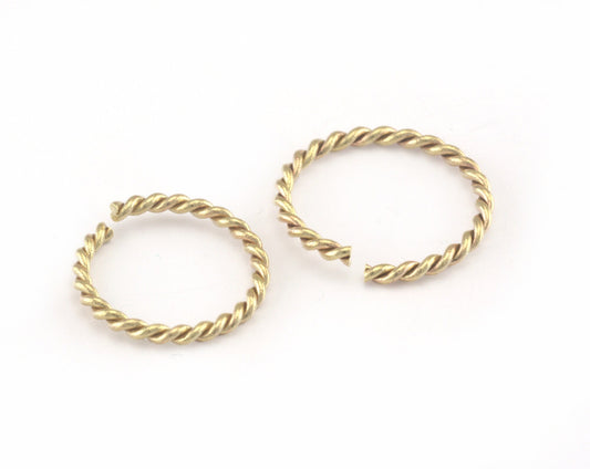 stacking ring, circle ring, Round ring knuckle ring, raw brass adjustable Swirl 21.5x1.5mm (hole 18.5mm 8.5US 58 ) 3233