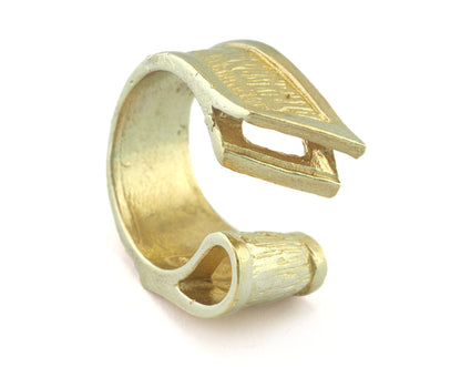 Adjustable Ring Raw Brass (18.5mm 8.5US inner size) Oz3267 ring28