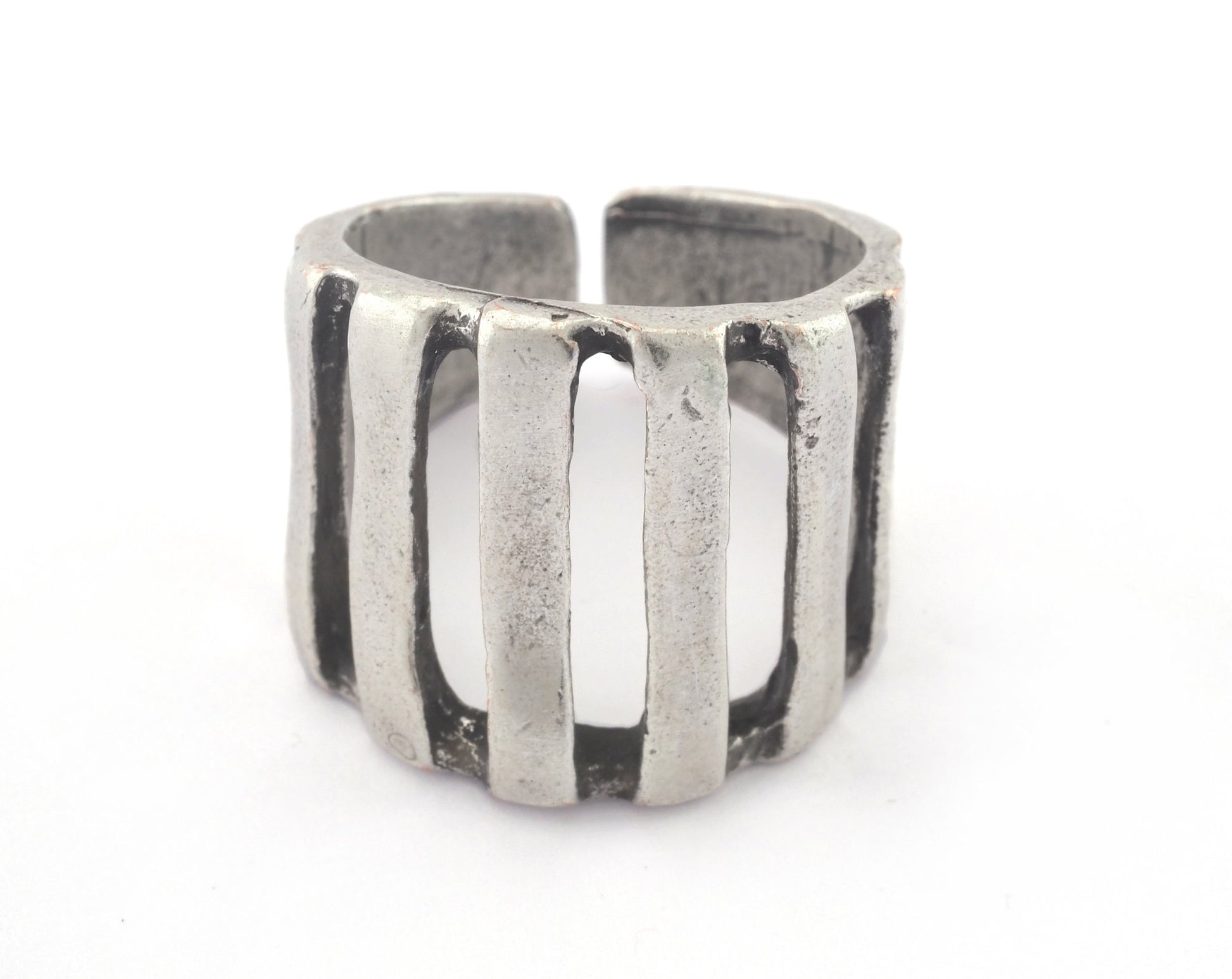 Ring Adjustable Ring 19mm Antique Silver Plated brass (18mm 8US inner size - Adjustable ) OZ3333 ring22