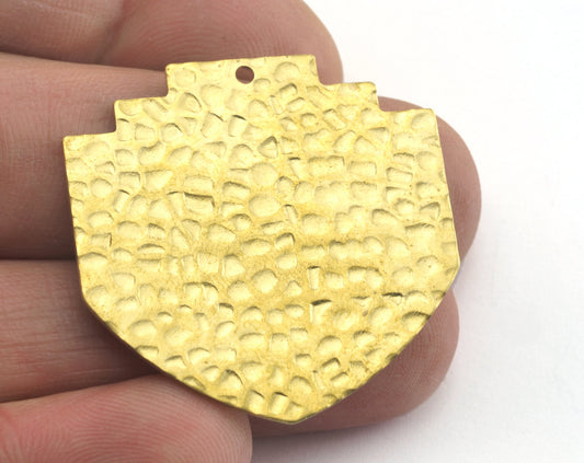 Hammered Geometric Tag Blanks (Optional holes) Charms Raw Brass 33x33mm 0.8mm thickness Findings OZ3133-515