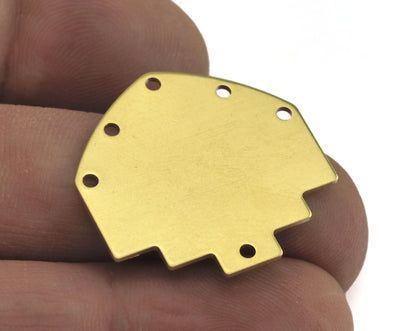 Geometric Stamping Blanks Connector (Optional holes) Charms Raw Brass 26x26mm 0.8mm thickness Findings OZ3139-330