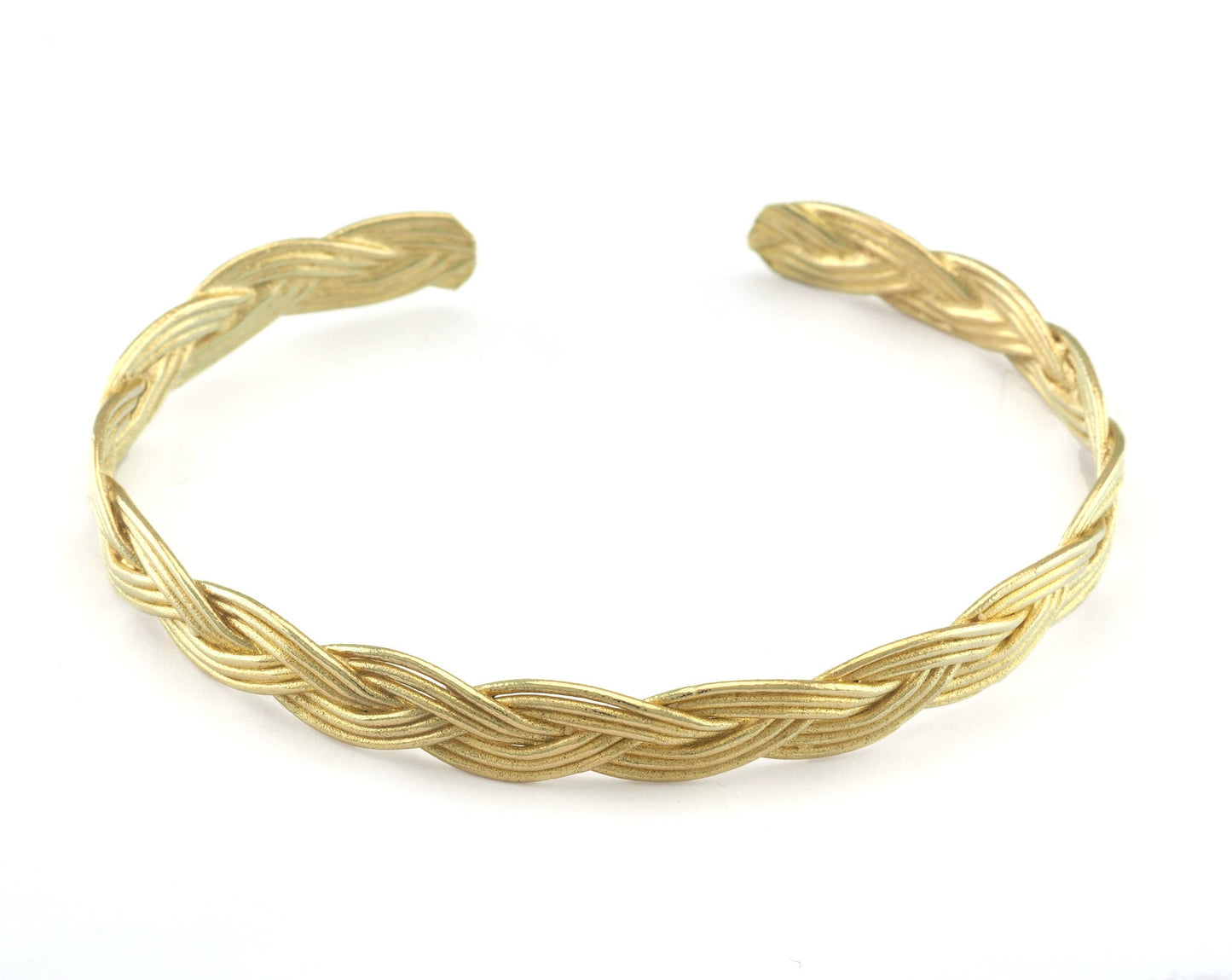 Swirl Bracelet Raw Brass (57mm inner size - Adjustable ) OZ2973