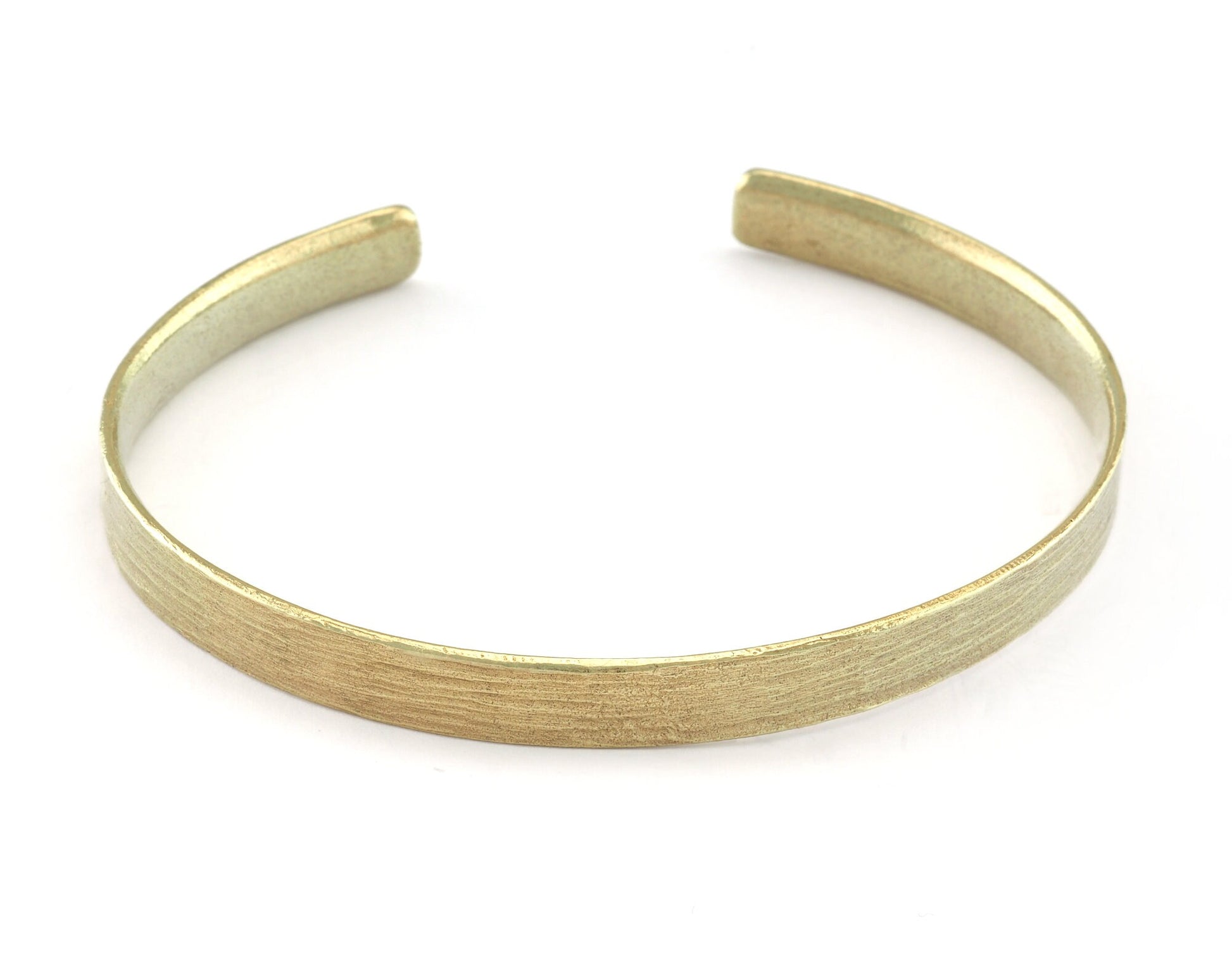 Textured Bracelet Raw Brass (64mm inner size - Adjustable ) OZ2965