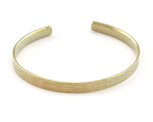 Textured Bracelet Raw Brass (64mm inner size - Adjustable ) OZ2965