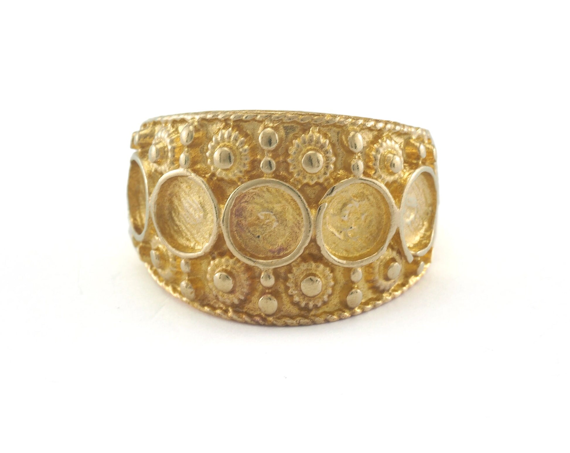 Ring Adjustable Ring 5 mm Bezel Blank - Raw brass Antique Silver, Shiny Silver, Shiny Gold Plated (17mm 7US inner size - Adjustable ) OZ3370