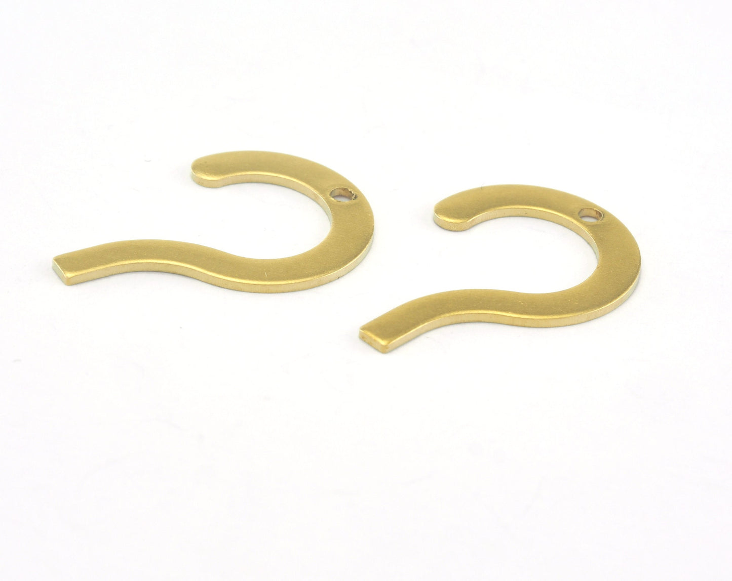 Question Mark Connector Charms Raw Brass 23.5x16mm 0.8mm thickness Findings OZ3365-77