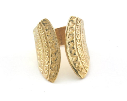 Adjustable Ring Raw Brass (18mm 7.5US inner size) OZ3915 26mm