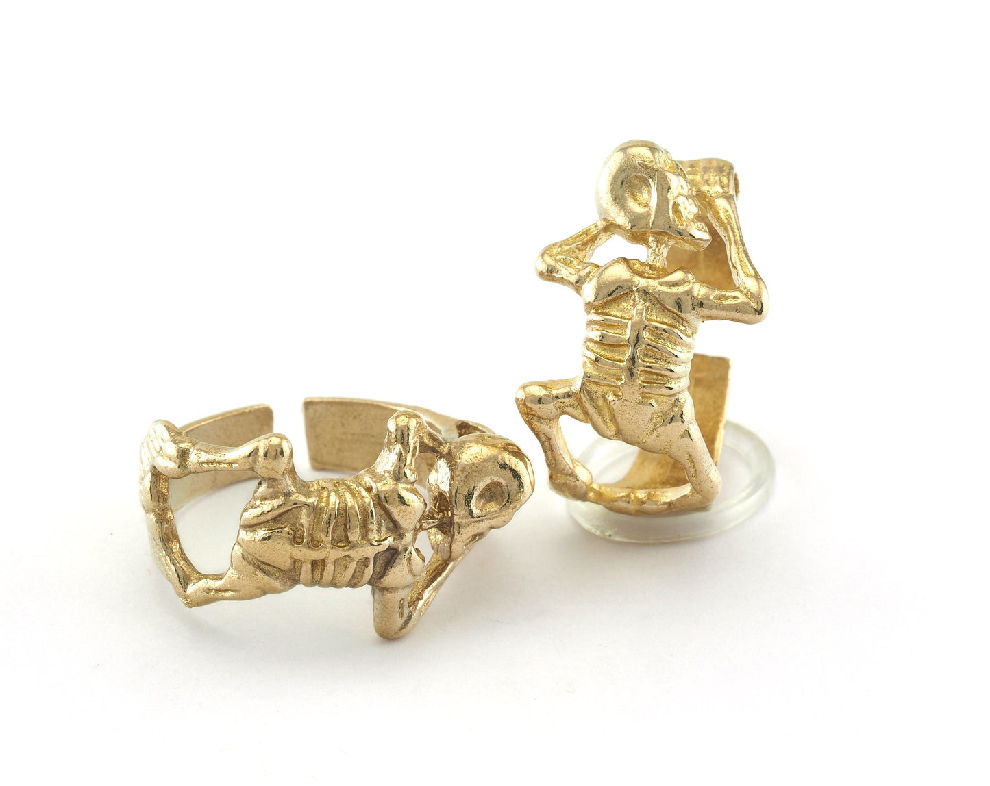 Ring Skeleton Raw Brass (20mm 10US inner size) OZ3078