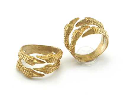 Adjustable Ring Raw brass (21mm 11US inner size) 3912