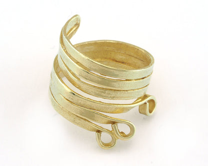 Adjustable Ring Raw brass (17mm 7US inner size) Oz3199