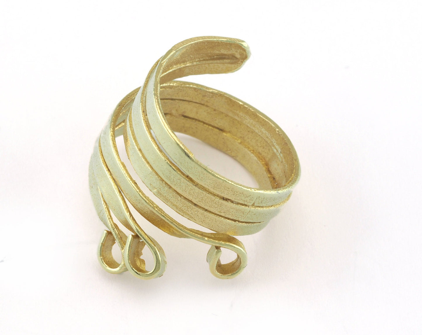 Adjustable Ring Raw brass (17mm 7US inner size) Oz3199