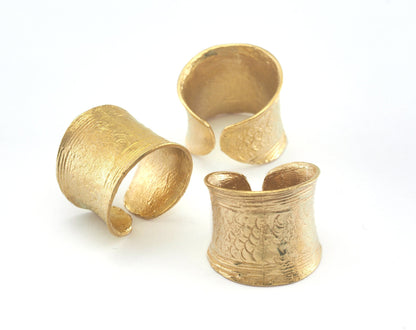 Adjustable Ring Raw Brass (16.5mm 6US inner size) OZ2004